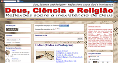 Desktop Screenshot of deuscienciaereligiao.com