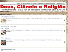Tablet Screenshot of deuscienciaereligiao.com